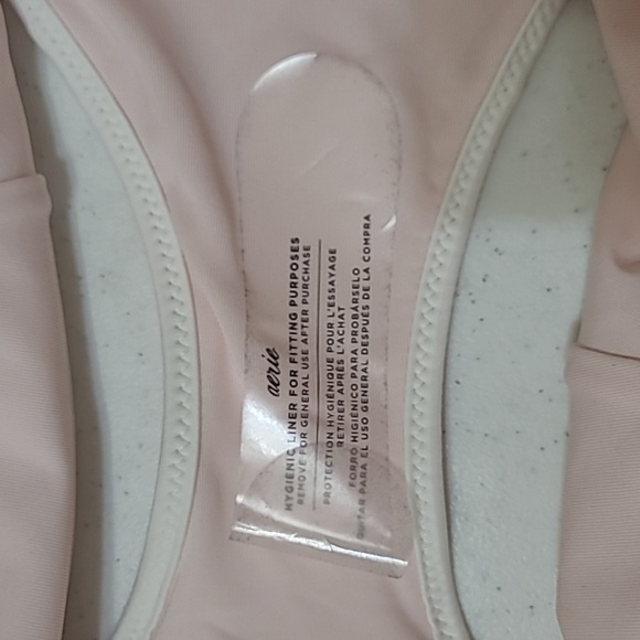 NWOT Aerie Light Pink Floral High-Waisted Full Coverage Bikini Bottom size XL - Picture 4 of 4